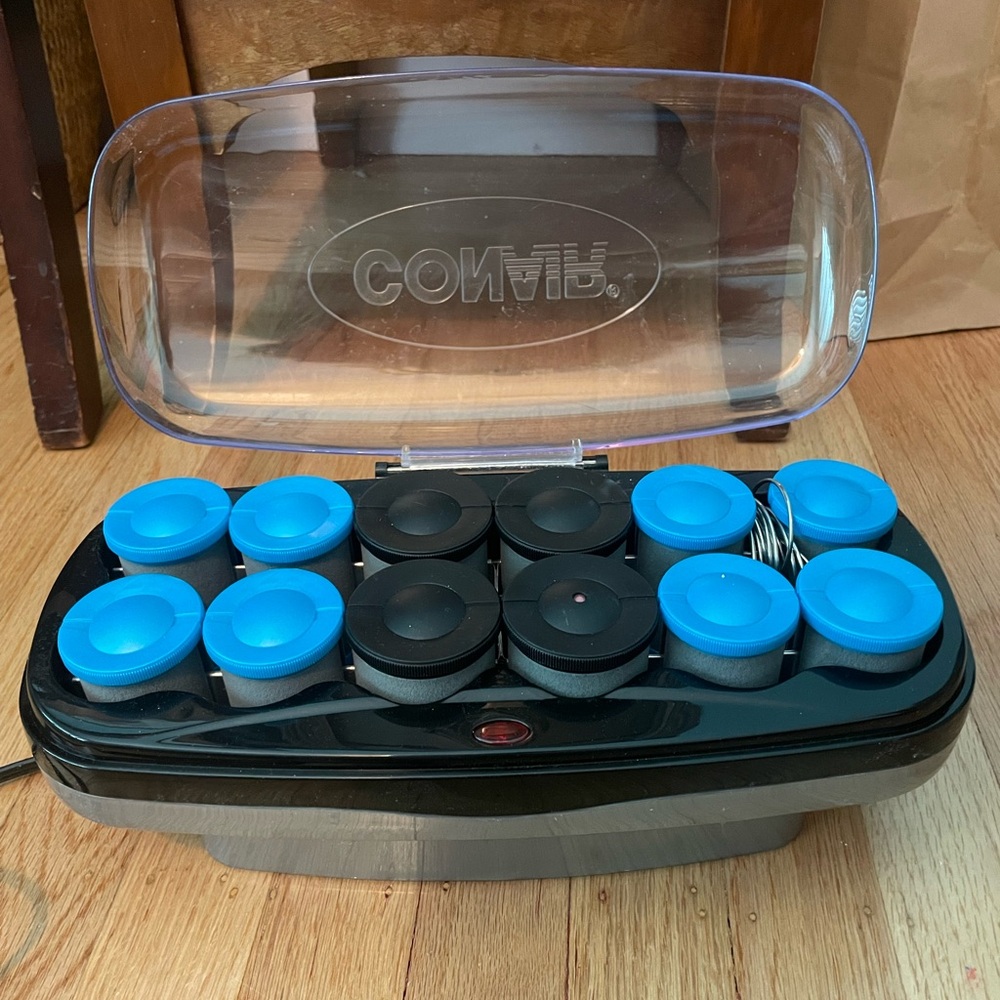 New Conair Ceramic Jumbo and Extra Large Hot Rollers With Clips